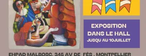 Exposition de Marcel Domergue à l'EHPAD Malbosc