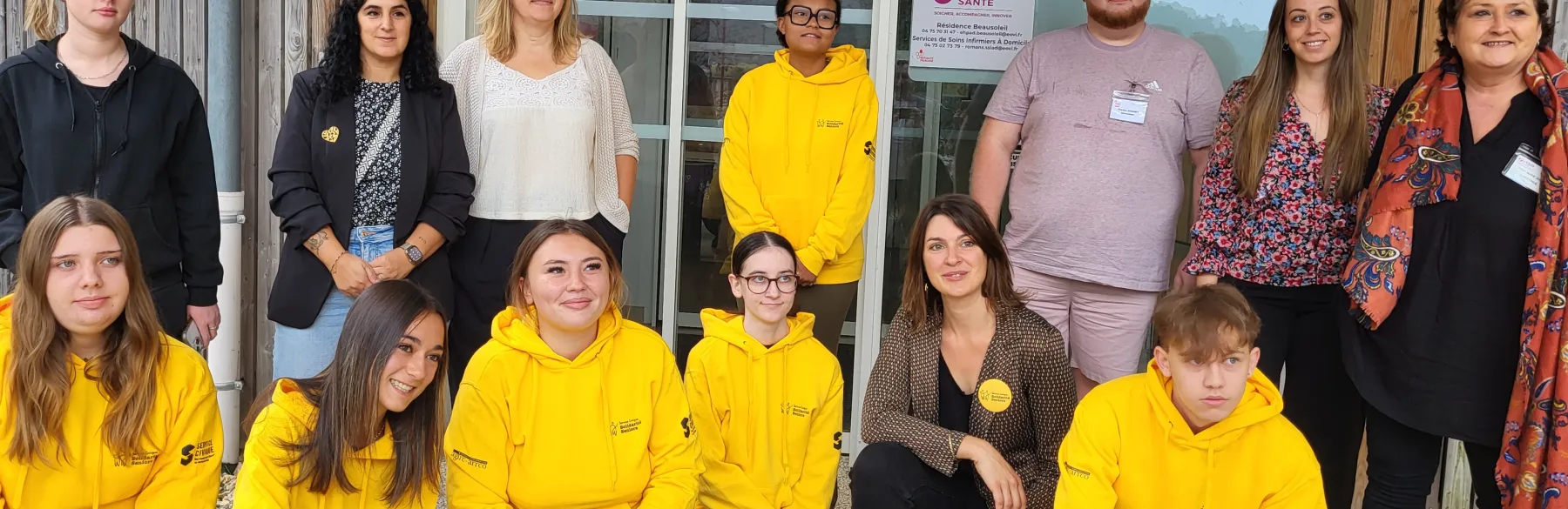 7 jeunes volontaires en Service Civique rejoignent nos EHPAD de la Drôme