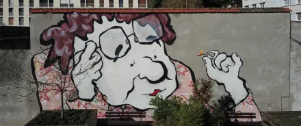 Une fresque d’Ella&Pitr à la Cité des Ainés