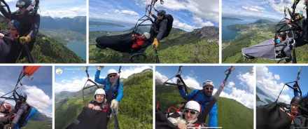 Handicap : 16 résidents s’envolent en parapente
