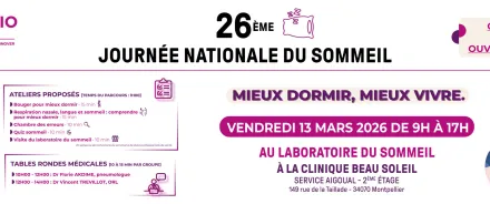 Journée sommeil mars 2026