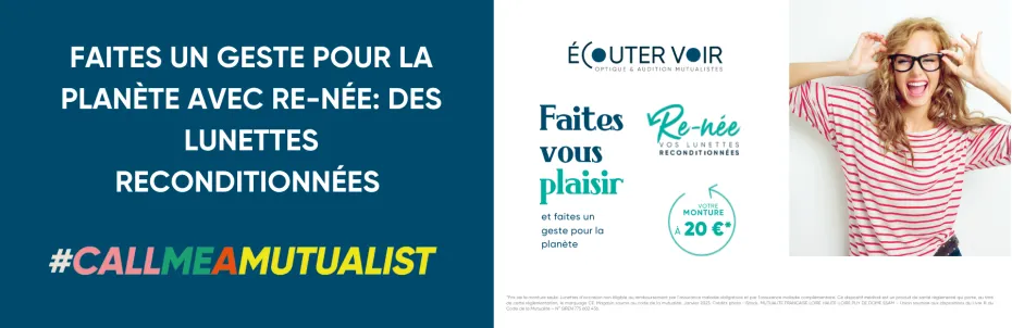Re-née, la nouvelle offre de lunettes reconditionnées proposée par le magasin Ecouter Voir de Roanne