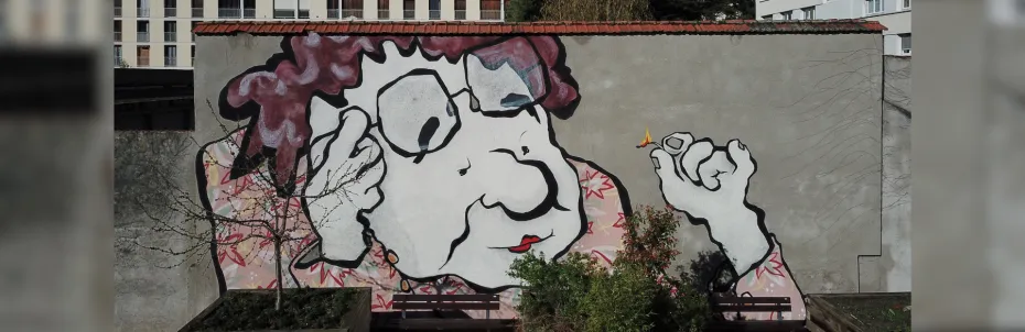 Une fresque d’Ella&Pitr à la Cité des Ainés